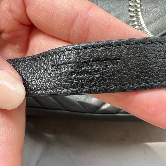 Sold-YSL Medium Quilted College Bag Black - Picture 6 of 17